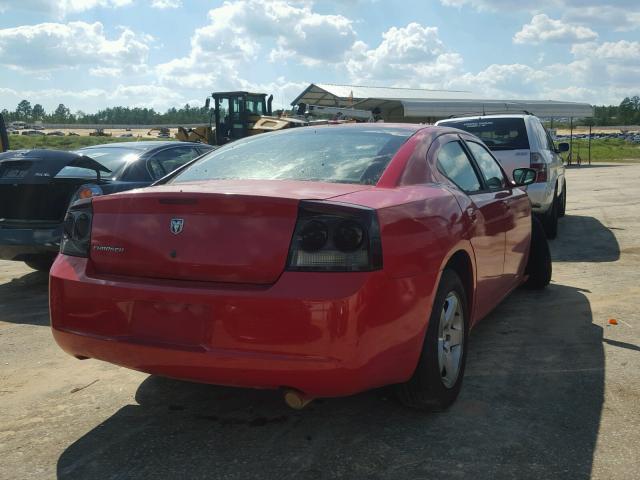 2B3KA33V99H595178 - 2009 DODGE CHARGER SX RED photo 4