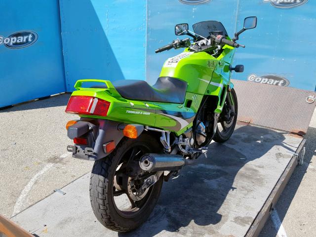 JKAEXMF142A089636 - 2002 KAWASAKI EX250 F GREEN photo 4