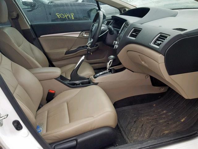 19XFB2F95FE055498 - 2015 HONDA CIVIC EXL 白色 照片 5