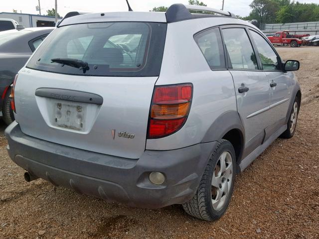 5Y2SL658X8Z408529 - 2008 PONTIAC VIBE SILVER photo 4