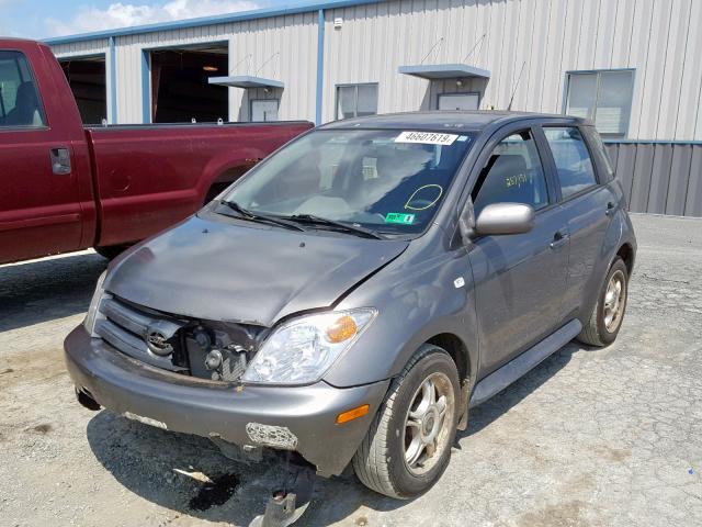 JTKKT604740074228 - 2004 TOYOTA SCION XA GRAY photo 2