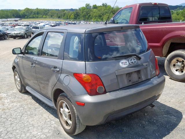 JTKKT604740074228 - 2004 TOYOTA SCION XA GRAY photo 3