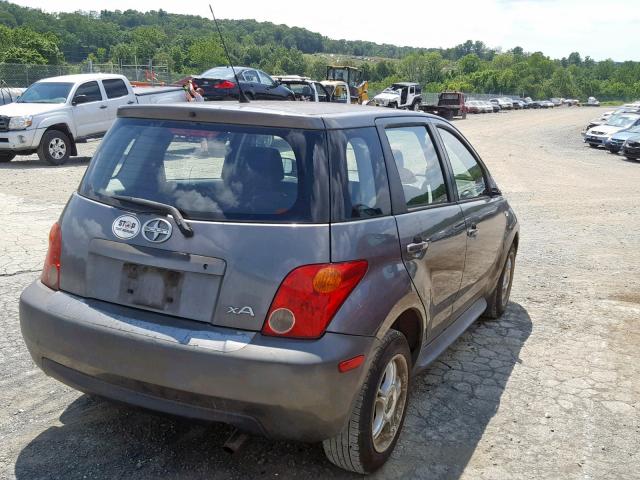 JTKKT604740074228 - 2004 TOYOTA SCION XA GRAY photo 4