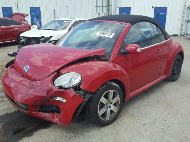 3VWRF31Y06M306596 - 2006 VOLKSWAGEN NEW BEETLE RED photo 2