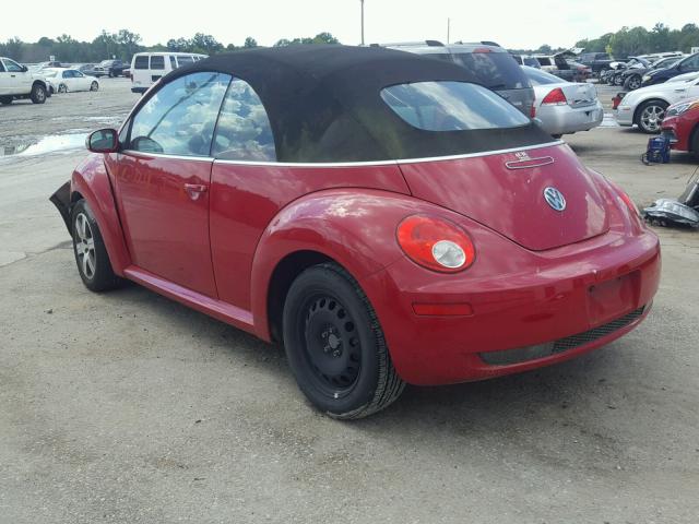 3VWRF31Y06M306596 - 2006 VOLKSWAGEN NEW BEETLE RED photo 3