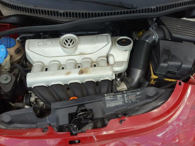 3VWRF31Y06M306596 - 2006 VOLKSWAGEN NEW BEETLE RED photo 7