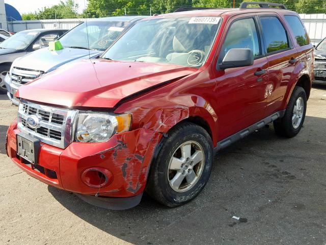 1FMCU9D77BKA86214 - 2011 FORD ESCAPE XLT RED photo 2