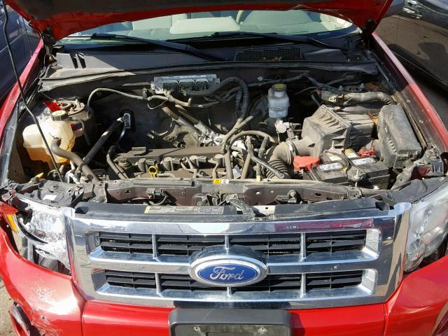 1FMCU9D77BKA86214 - 2011 FORD ESCAPE XLT RED photo 7