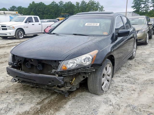 1HGCP26848A016033 - 2008 HONDA ACCORD EXL BLACK photo 2