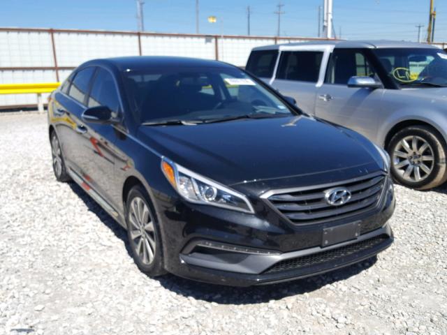 5NPE34AFXFH089448 - 2015 HYUNDAI SONATA SPO BLACK photo 1