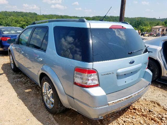 1FMDK06W98GA06420 - 2008 FORD TAURUS X L BLUE photo 3