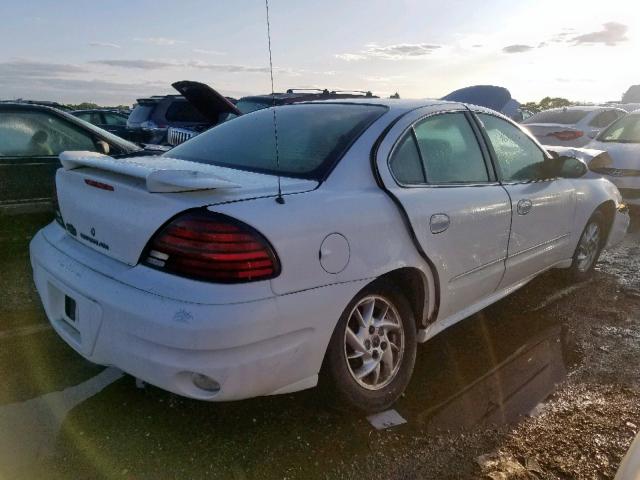 1G2NF52E44M543011 - 2004 PONTIAC GRAND AM WHITE photo 4