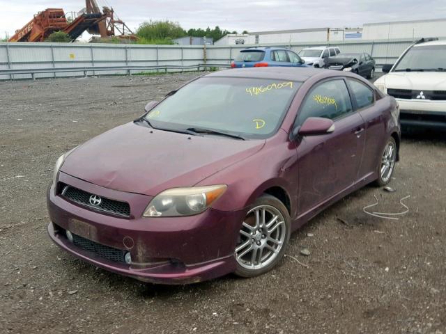 JTKDE167X70176554 - 2007 TOYOTA SCION TC იასამნისფერი ფოტო 2