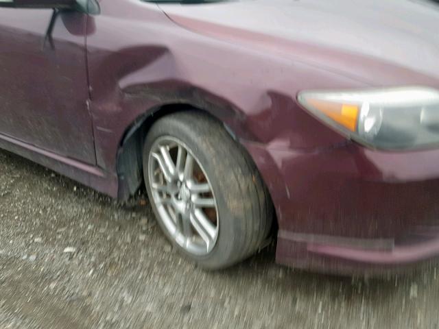 JTKDE167X70176554 - 2007 TOYOTA SCION TC იასამნისფერი ფოტო 9