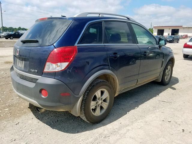 3GSDL43N38S507684 - 2008 SATURN VUE XE BLUE photo 4