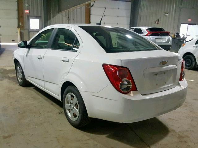 1G1JA5SH7E4208015 - 2014 CHEVROLET SONIC LS WHITE photo 3