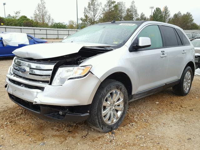 2FMDK4JC7ABB34950 - 2010 FORD EDGE SEL SILVER photo 2