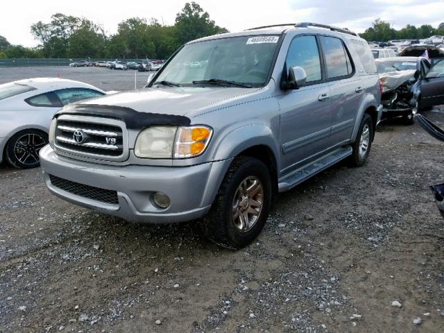 5TDZT38A23S154711 - 2003 TOYOTA SEQUOIA LI SILVER photo 2