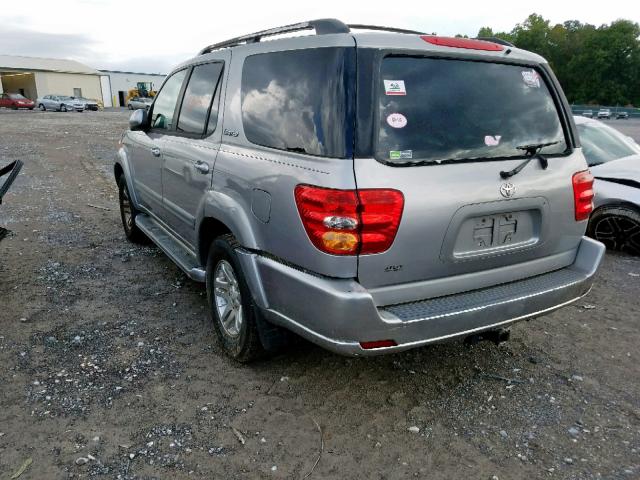 5TDZT38A23S154711 - 2003 TOYOTA SEQUOIA LI SILVER photo 3