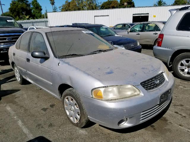 3N1CB51D42L626715 - 2002 NISSAN SENTRA XE SILVER photo 1