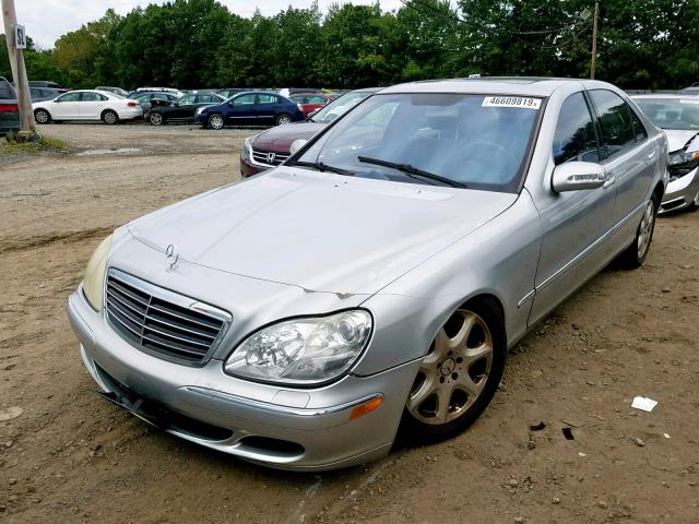 WDBNG84J14A416690 - 2004 MERCEDES-BENZ S 500 4MAT SILVER photo 2