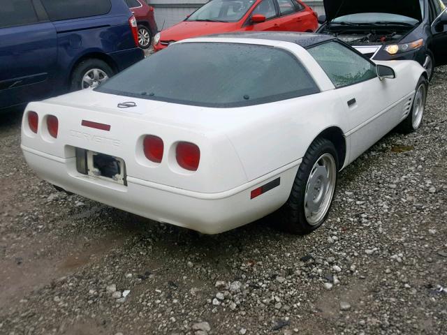 1G1YY2389M5112614 - 1991 CHEVROLET CORVETTE WHITE photo 4