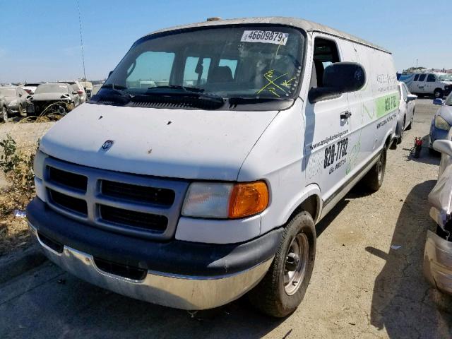 2B7HB11Y62K109118 - 2002 DODGE RAM VAN B1 WHITE photo 2