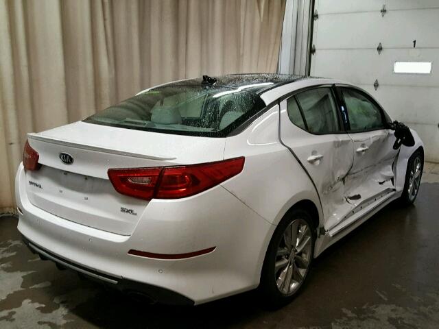 5XXGR4A63FG426755 - 2015 KIA OPTIMA SX WHITE photo 4