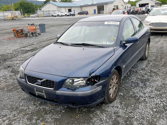 YV1RS61T242348593 - 2004 VOLVO S60 BLUE photo 2