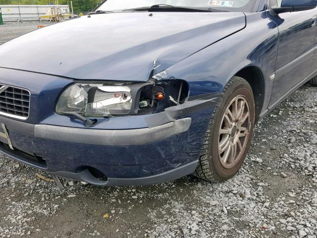 YV1RS61T242348593 - 2004 VOLVO S60 BLUE photo 9