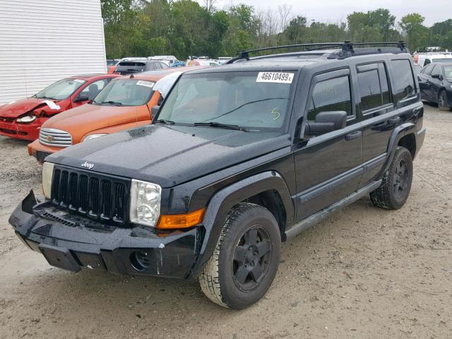 1J8HG48K06C174162 - 2006 JEEP COMMANDER 黑色 照片 2