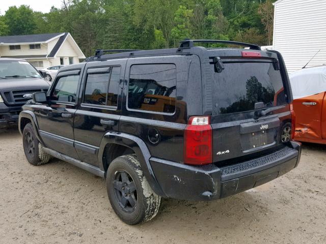 1J8HG48K06C174162 - 2006 JEEP COMMANDER 黑色 照片 3