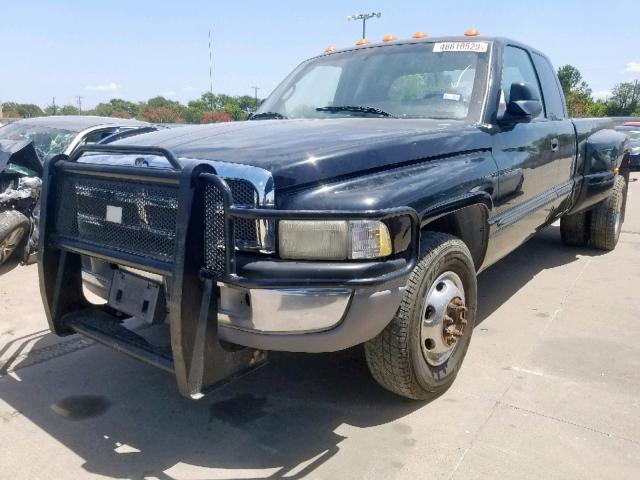 1B7MC33W21J554842 - 2001 DODGE RAM 3500 BLACK photo 2