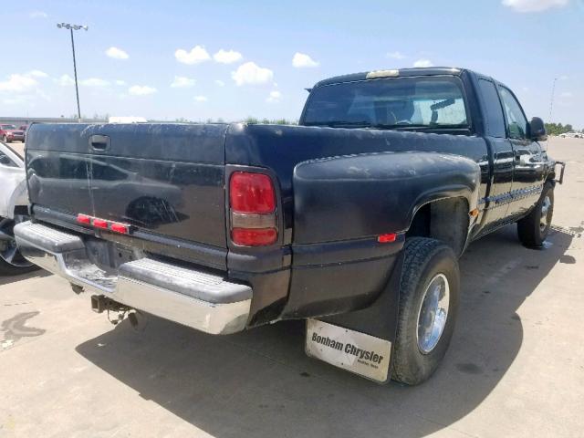 1B7MC33W21J554842 - 2001 DODGE RAM 3500 BLACK photo 4