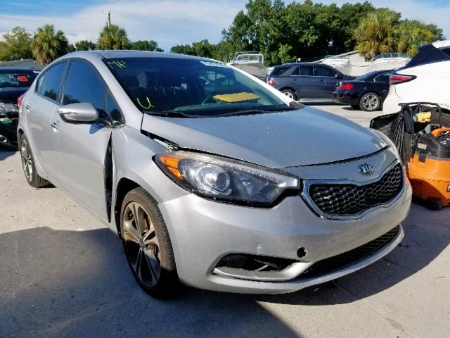 KNAFZ4A87E5235451 - 2014 KIA FORTE EX SILVER photo 1