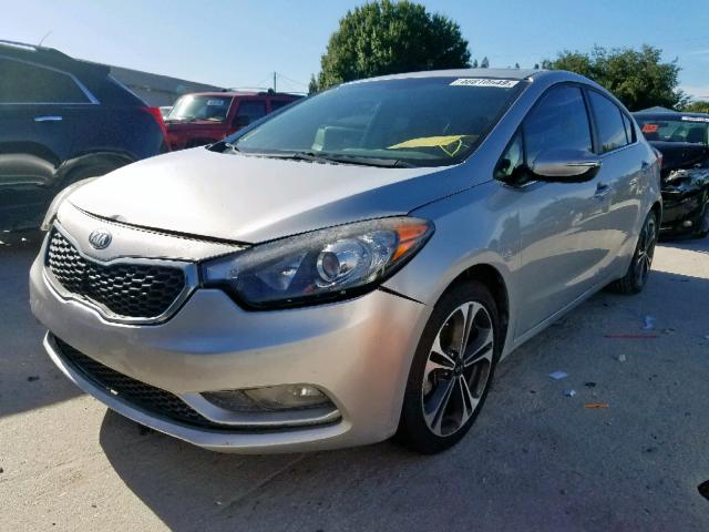 KNAFZ4A87E5235451 - 2014 KIA FORTE EX SILVER photo 2