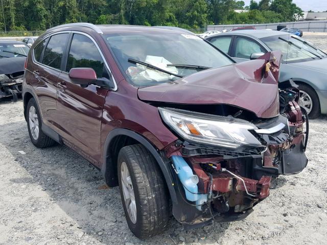 2HKRM3H71FH546669 - 2015 HONDA CR-V EXL BURGUNDY photo 1