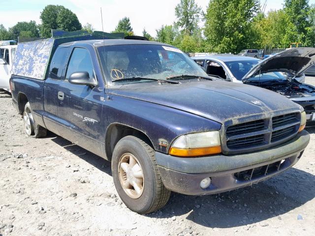 1B7GL22XXXS241073 - 1999 DODGE DAKOTA BLUE photo 1