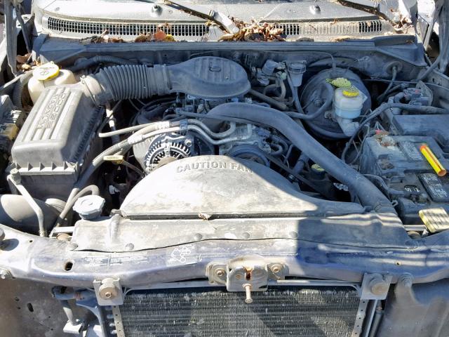 1B7GL22XXXS241073 - 1999 DODGE DAKOTA BLUE photo 7