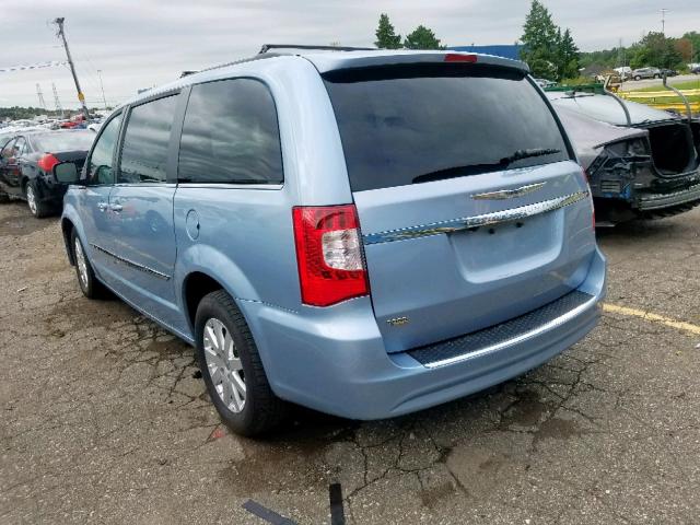 2C4RC1BG5GR281419 - 2016 CHRYSLER TOWN & COU BLUE photo 3