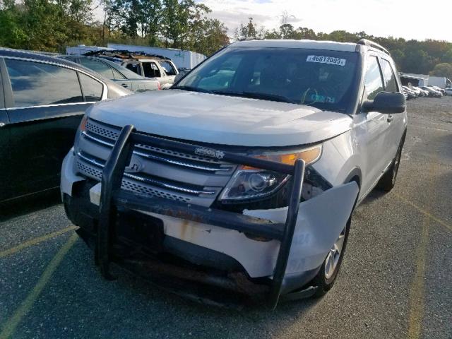 1FMHK8B80BGA22665 - 2011 FORD EXPLORER WHITE photo 2