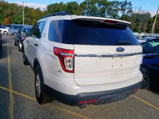 1FMHK8B80BGA22665 - 2011 FORD EXPLORER WHITE photo 3