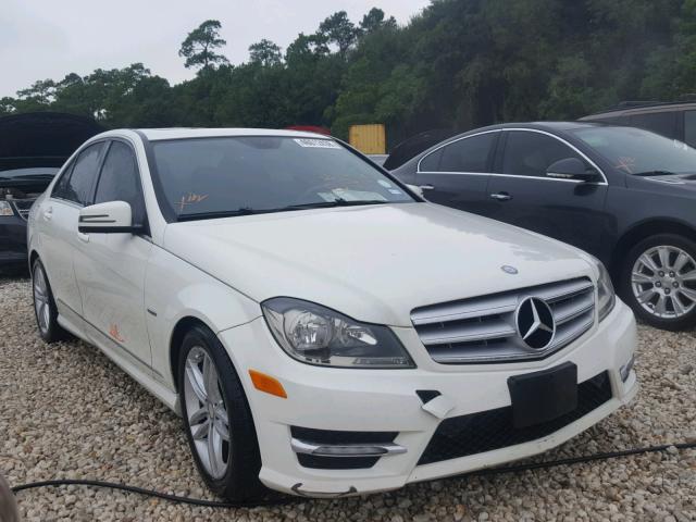 WDDGF4HB8CA599678 - 2012 MERCEDES-BENZ C 250 WHITE photo 1