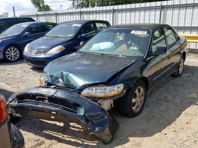 JHMCG6697YC010437 - 2000 HONDA ACCORD SE GREEN photo 2