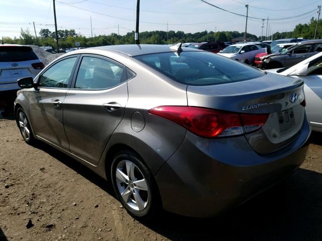 5NPDH4AE1DH358292 - 2013 HYUNDAI ELANTRA GL TAN photo 3