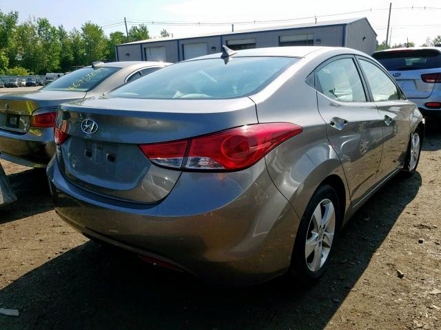 5NPDH4AE1DH358292 - 2013 HYUNDAI ELANTRA GL TAN photo 4