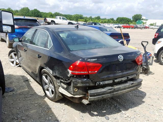 1VWBS7A33EC069613 - 2014 VOLKSWAGEN PASSAT SE BLACK photo 3