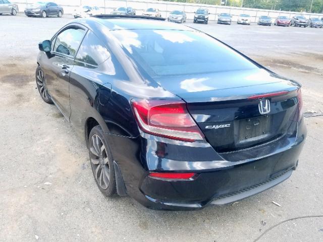 2HGFG3B07EH510810 - 2014 HONDA CIVIC EXL 黑色 照片 3