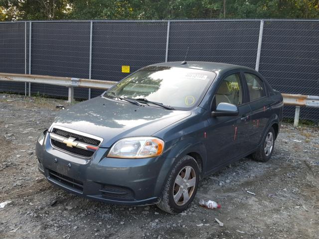 KL1TD5DE7BB139092 - 2011 CHEVROLET AVEO LS GREEN photo 2
