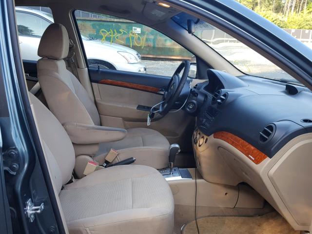 KL1TD5DE7BB139092 - 2011 CHEVROLET AVEO LS GREEN photo 5